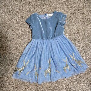 Mini boden holiday reindeer sequins dress